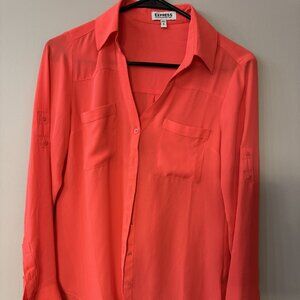Women's Express The Portofino Button Down Shirt Size S